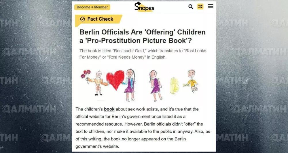 Правительство Берлина «рекомендуют» детям иллюстрированную книжку о проституции