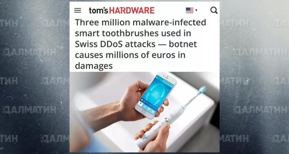 Хакеры взломали систему 3 миллионов интеллектуальных зубных щеток, чтобы использовать их в масштабной DDOS-атаке