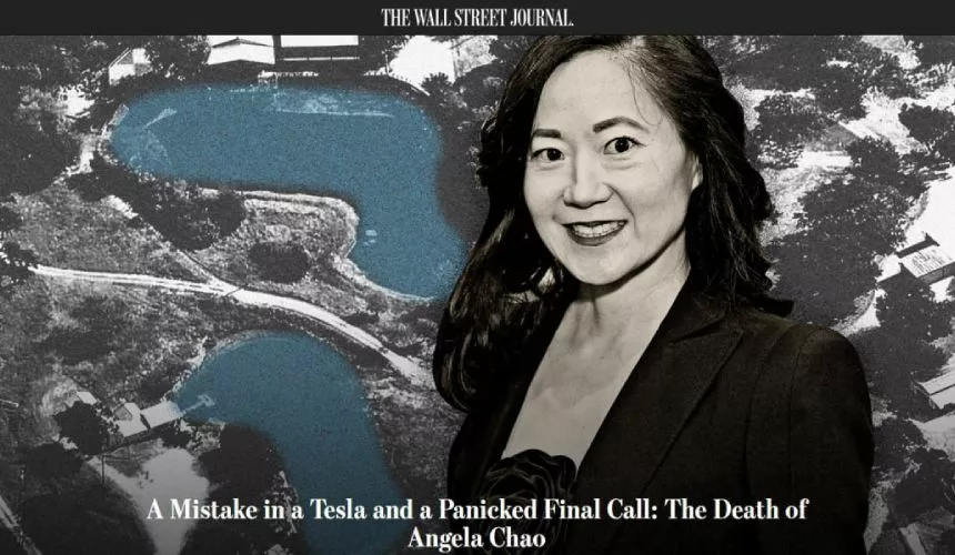 Миллиардерша погибла, случайно заехав в пруд на Tesla в США