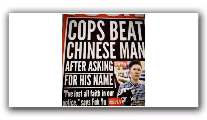 Копы избили китайца, едва только спросили, как его зовут